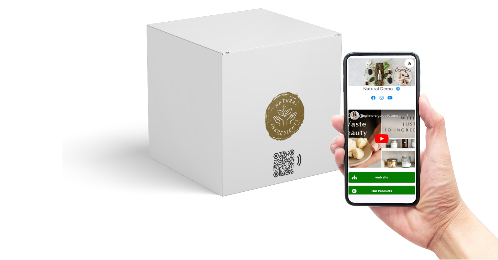 All in one page QR NFC